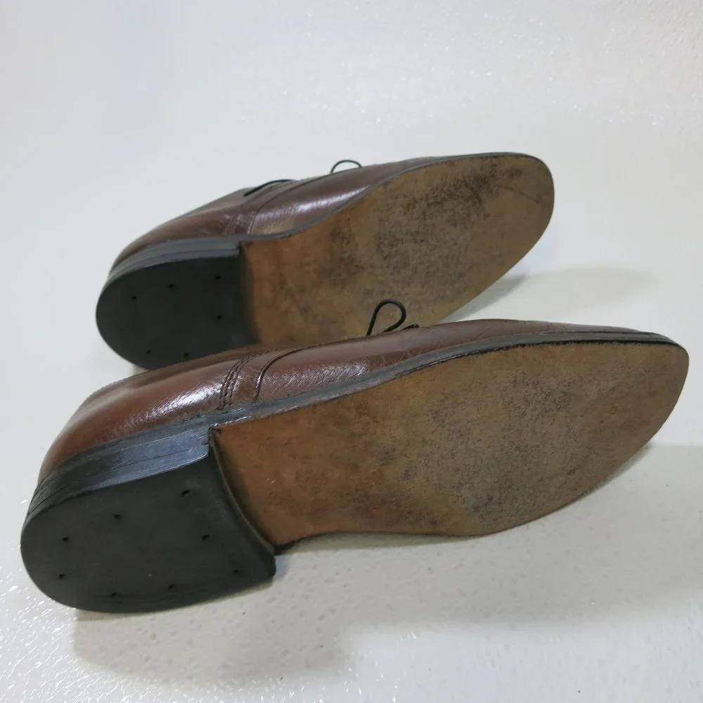Freeman Oil Tanned Leather Dress Oxfords Shoes Men's Footwear Leather 6.5 E